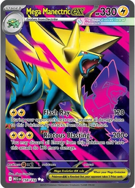 Mega Manectric ex (158/132) (ME01: Mega Evolution) (MEG)