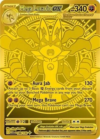 Mega Lucario ex (188/132) (ME01: Mega Evolution) (MEG)