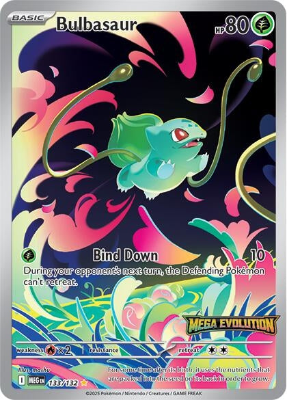 Bulbasaur - 133/132 (Mega Evolution Stamped) (133/132) (Miscellaneous Cards & Products) (MCAP)