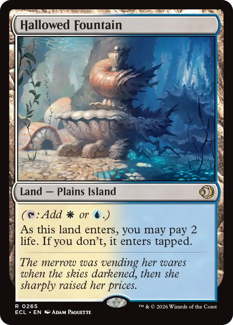 Image for Hallowed Fountain (265) (Lorwyn Eclipsed) - Magic: The Gathering