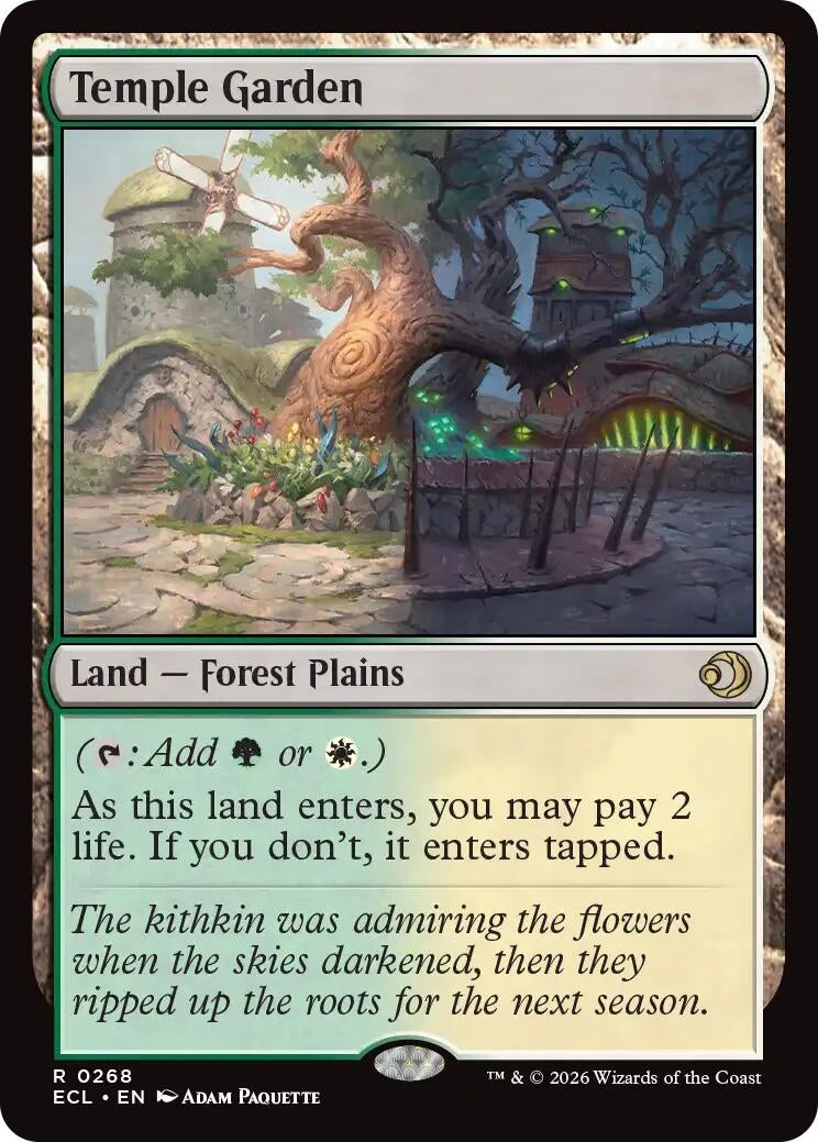 Image for Temple Garden (268) (Lorwyn Eclipsed) - Magic: The Gathering
