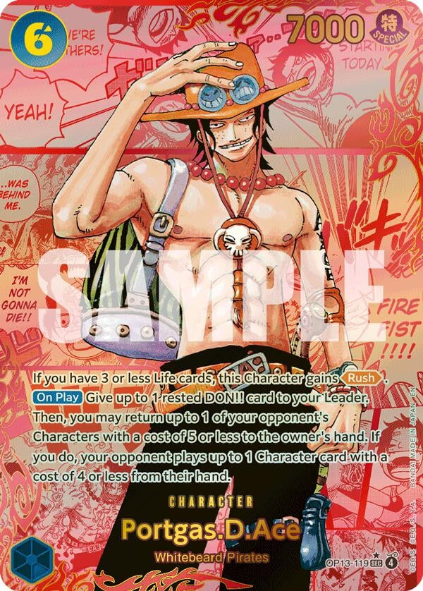 Portgas.D.Ace (119) (Red Super Alternate Art) (OP13-119) (OP13)