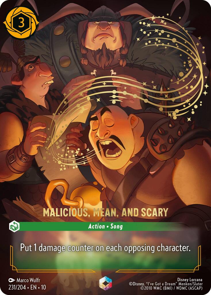 Malicious, Mean, and Scary (Enchanted)