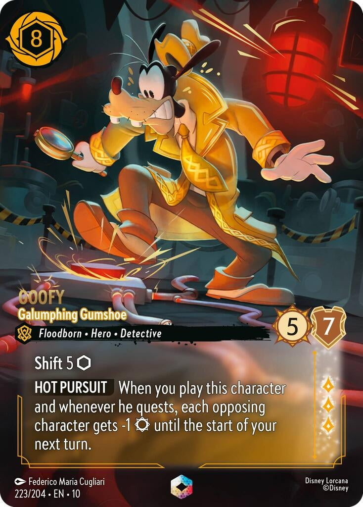 Goofy - Galumphing Gumshoe (Enchanted) (223/204) (Whispers in the Well)