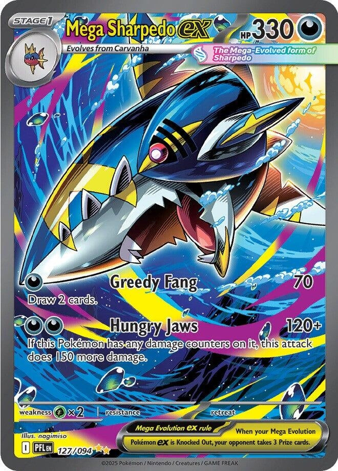 Image for Mega Sharpedo ex (127/094) (PFL) - Pokemon