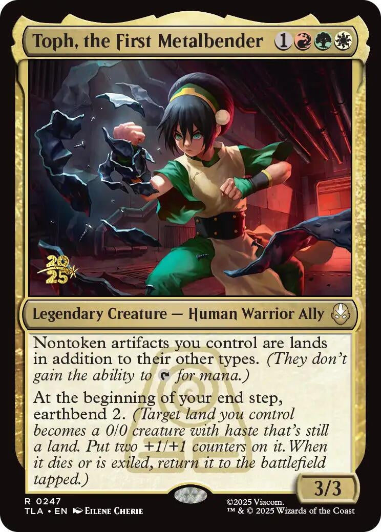 Toph, the First Metalbender (247) (Prerelease Cards)