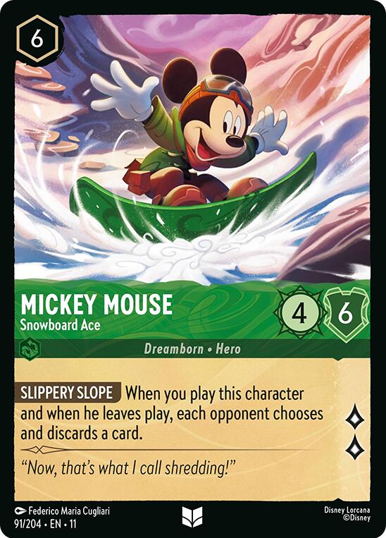 Mickey Mouse - Snowboard Ace