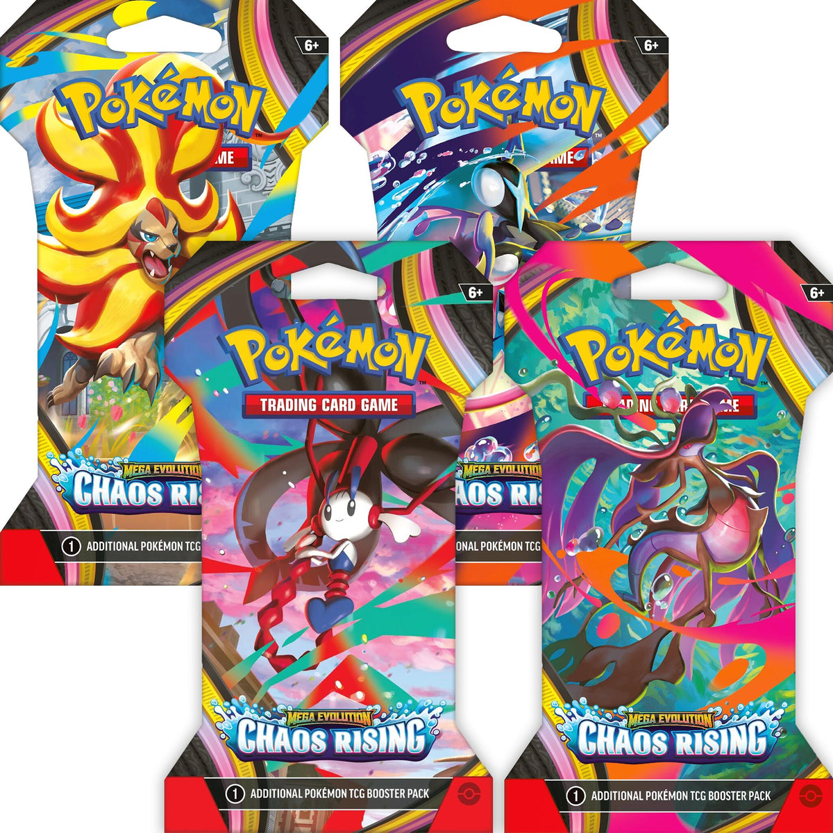 Chaos Rising Sleeved Booster Pack Art Bundle [Set of 4]