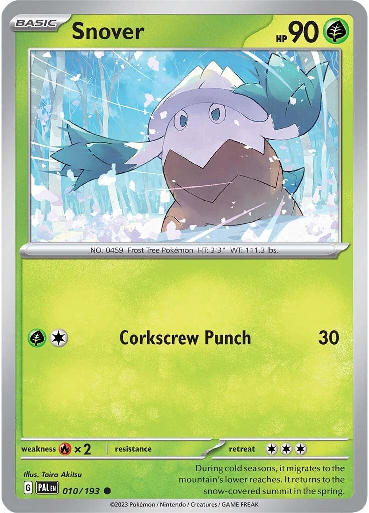 Collection of Snover (010/193) [Scarlet & Violet: Paldea Evolved] in a gallery layout