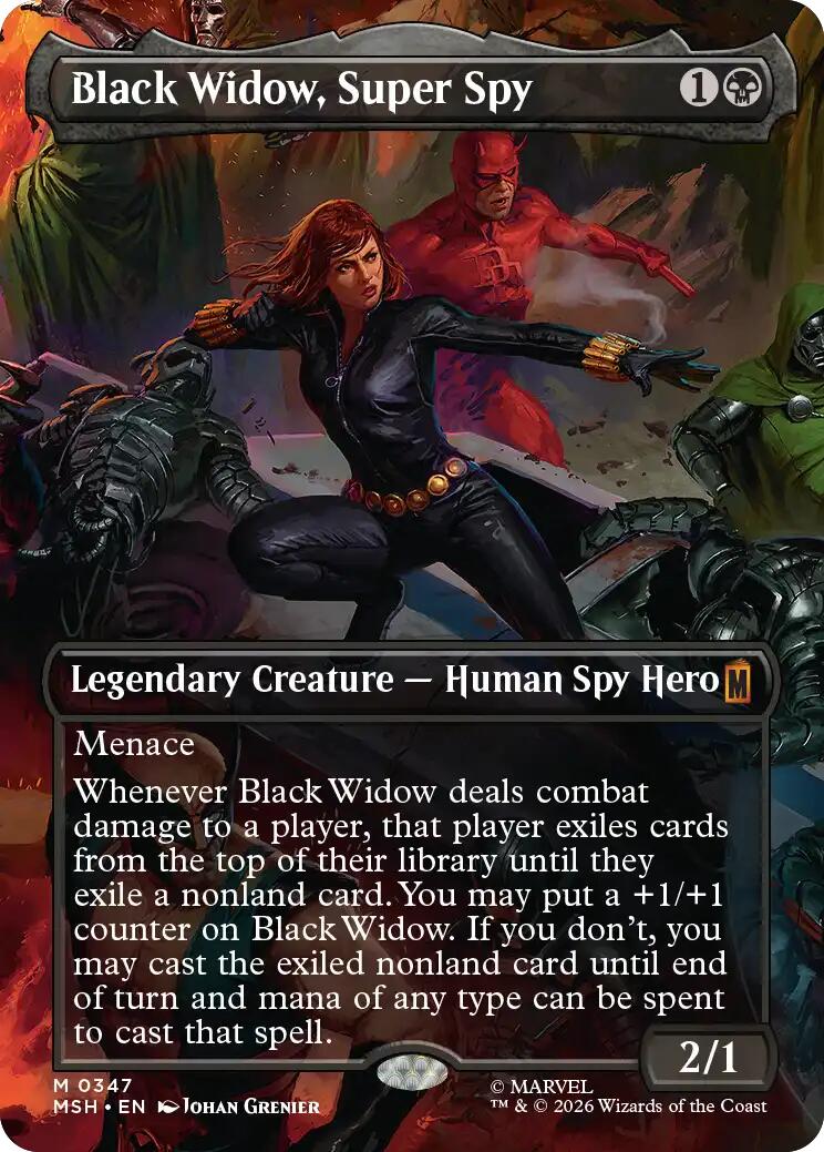 Black Widow, Super Spy (Borderless) (0347)