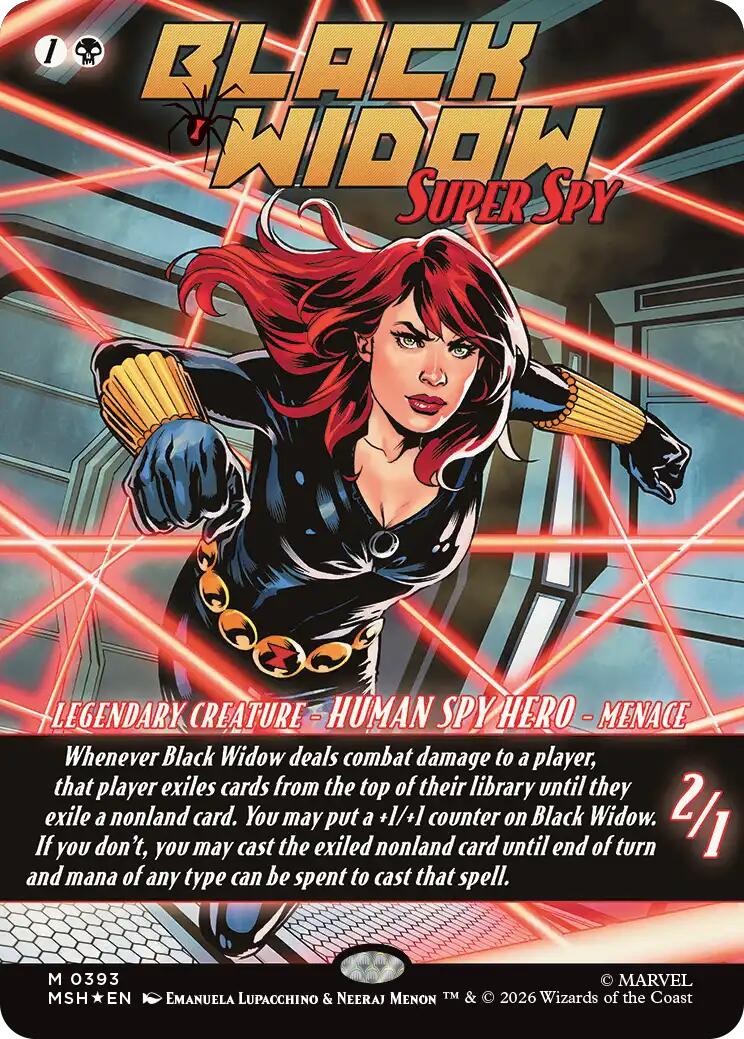 Black Widow, Super Spy (Borderless) (0393)