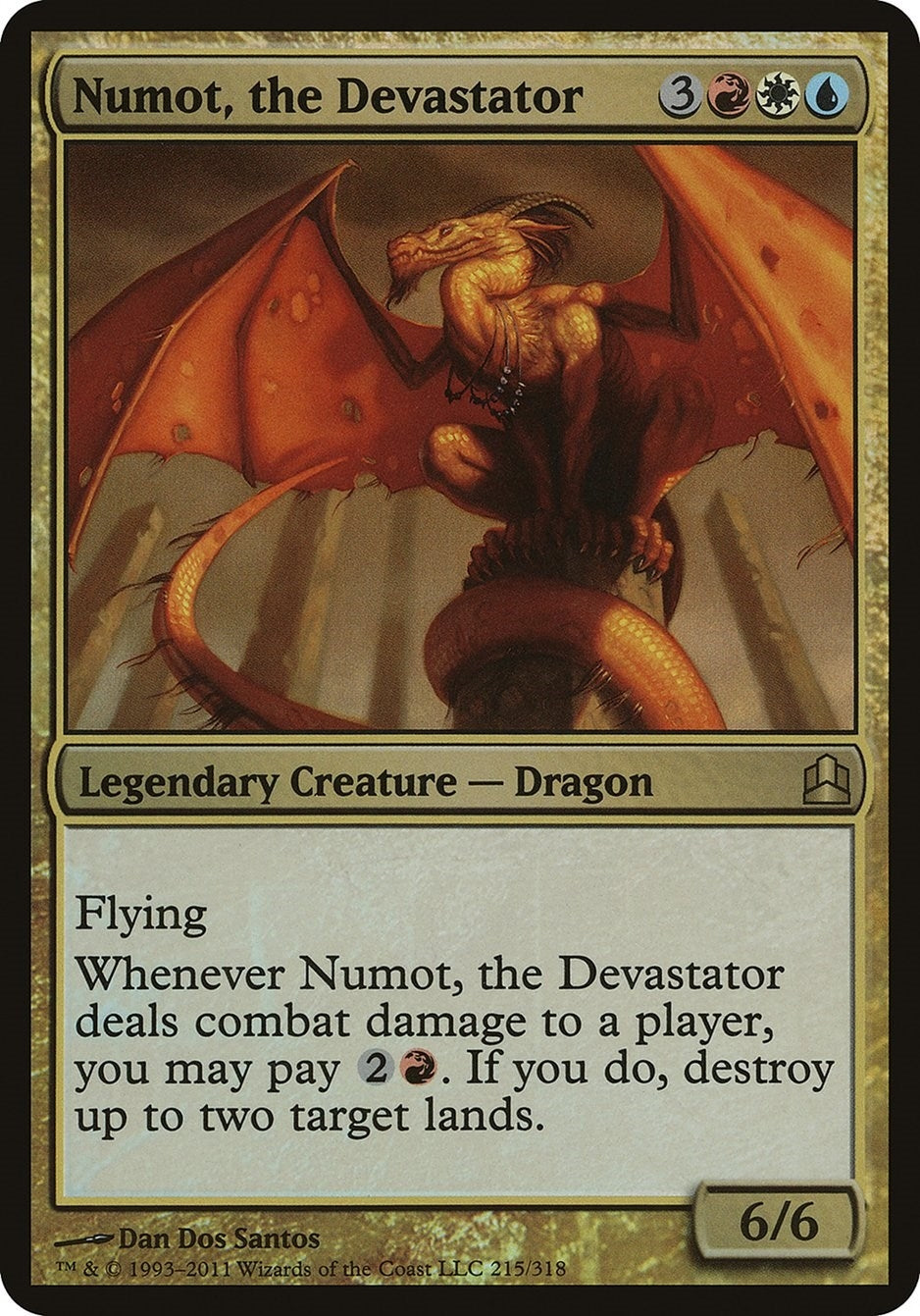 Image for Numot, the Devastator (Commander) [Oversize Cards]
