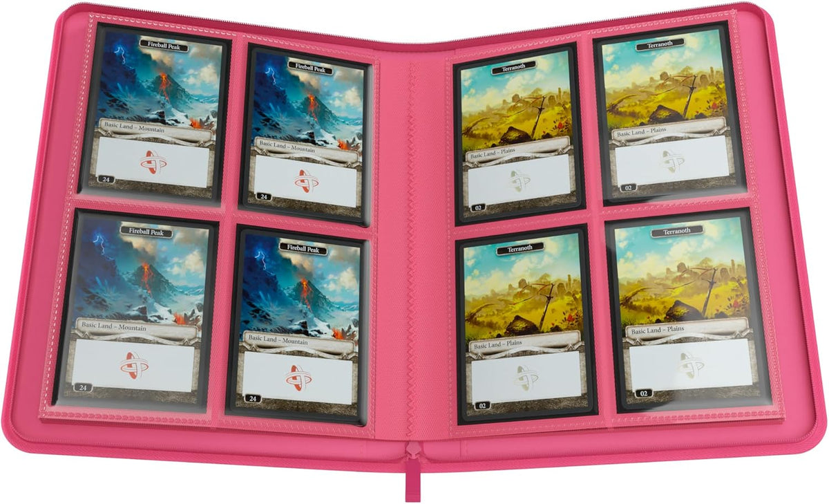Gamegenic Binder: 8-Pocket Zip-Up Album - Pink