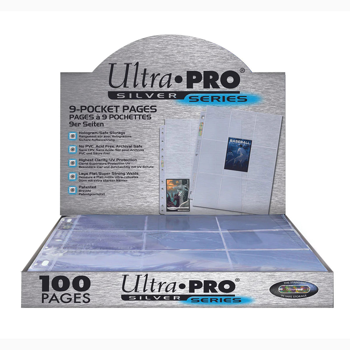 Ultra Pro: Silver Series 9-Pocket Pages (100ct)