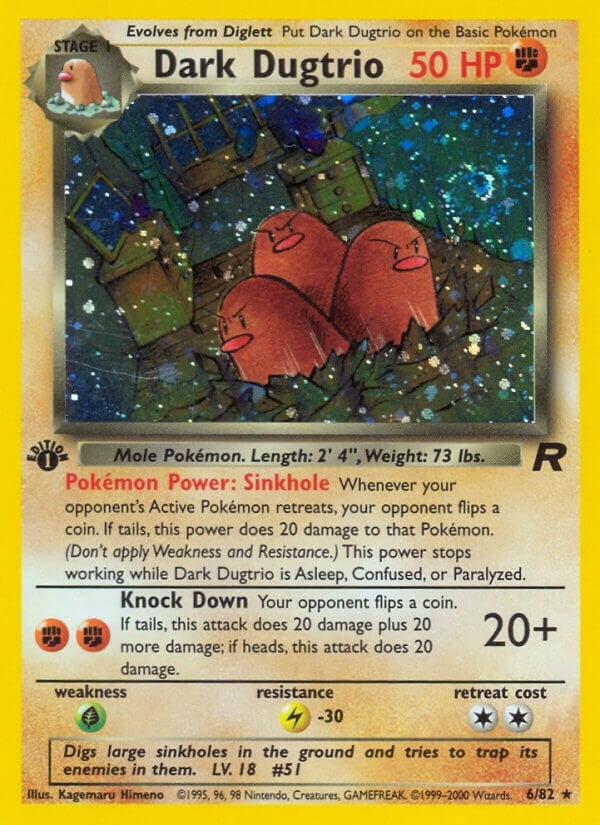 Image for Dark Dugtrio (6) (6) (TR)
