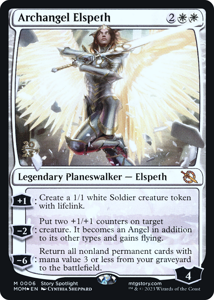 Collection of Archangel Elspeth [March of the Machine Prerelease Promos] in a gallery layout