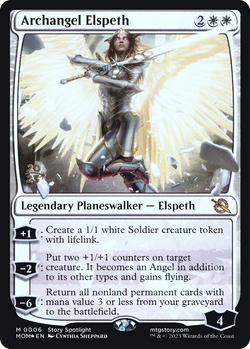 Collection of Archangel Elspeth [March of the Machine Prerelease Promos] in a gallery layout