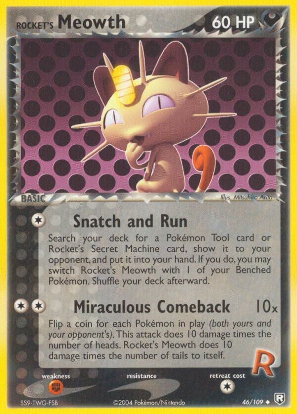 Image for Rocket's Meowth (46) (RR)