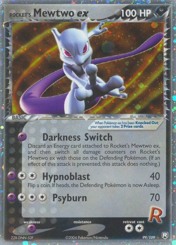 Image for Rocket's Mewtwo ex (99) (RR)