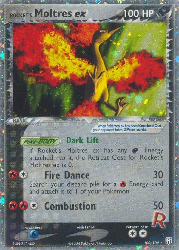 Image for Rocket's Moltres ex (100) (RR)