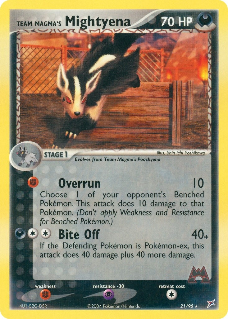 Image for Team Magma's Mightyena - 21/95 (21) (MA)