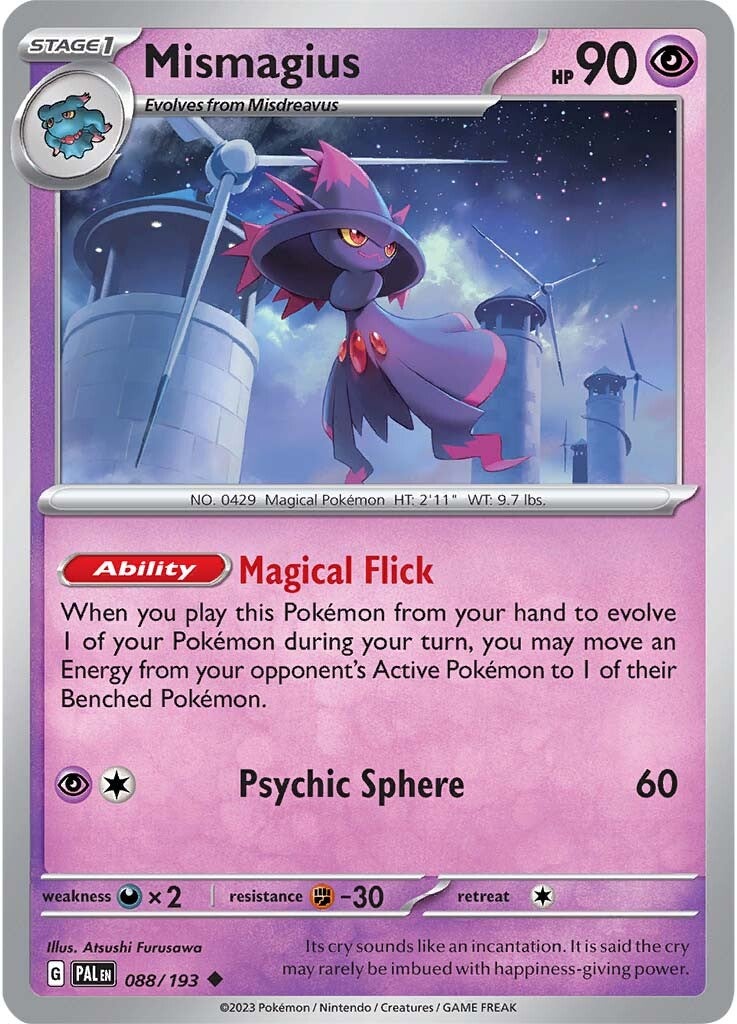 Collection of Mismagius (088/193) [Scarlet & Violet: Paldea Evolved] in a gallery layout