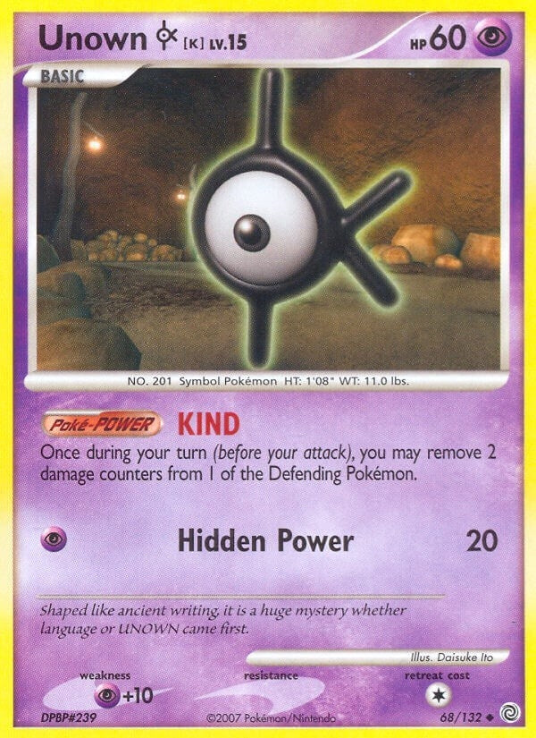 Image for Unown [K] (68) (SW)