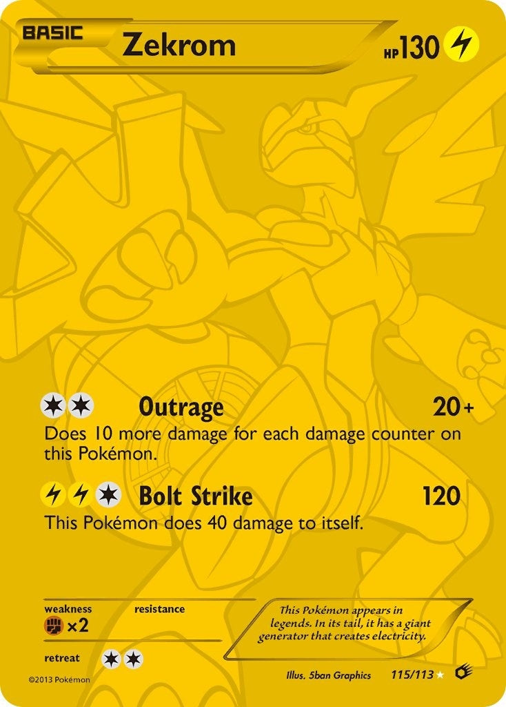 Image for Zekrom (115 Full Art Secret Rare) (115) (LTR)