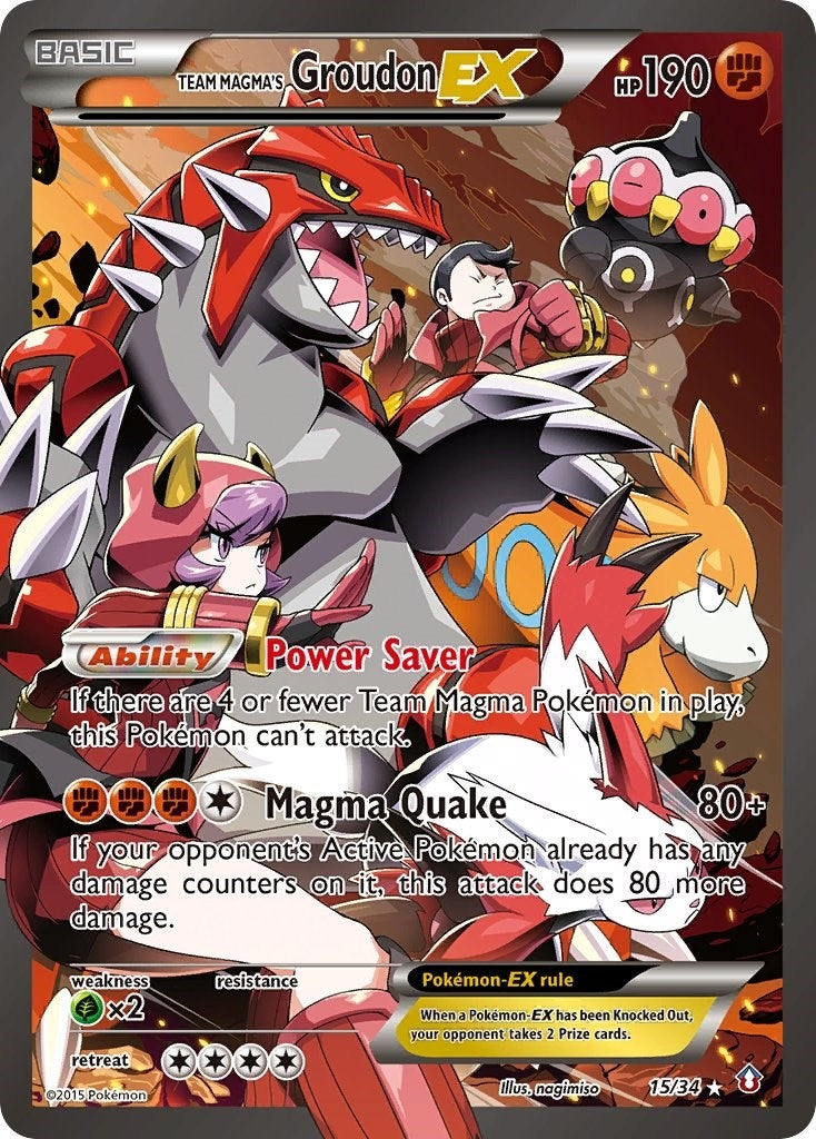 Image for Team Magma's Groudon EX (15) (DCR)