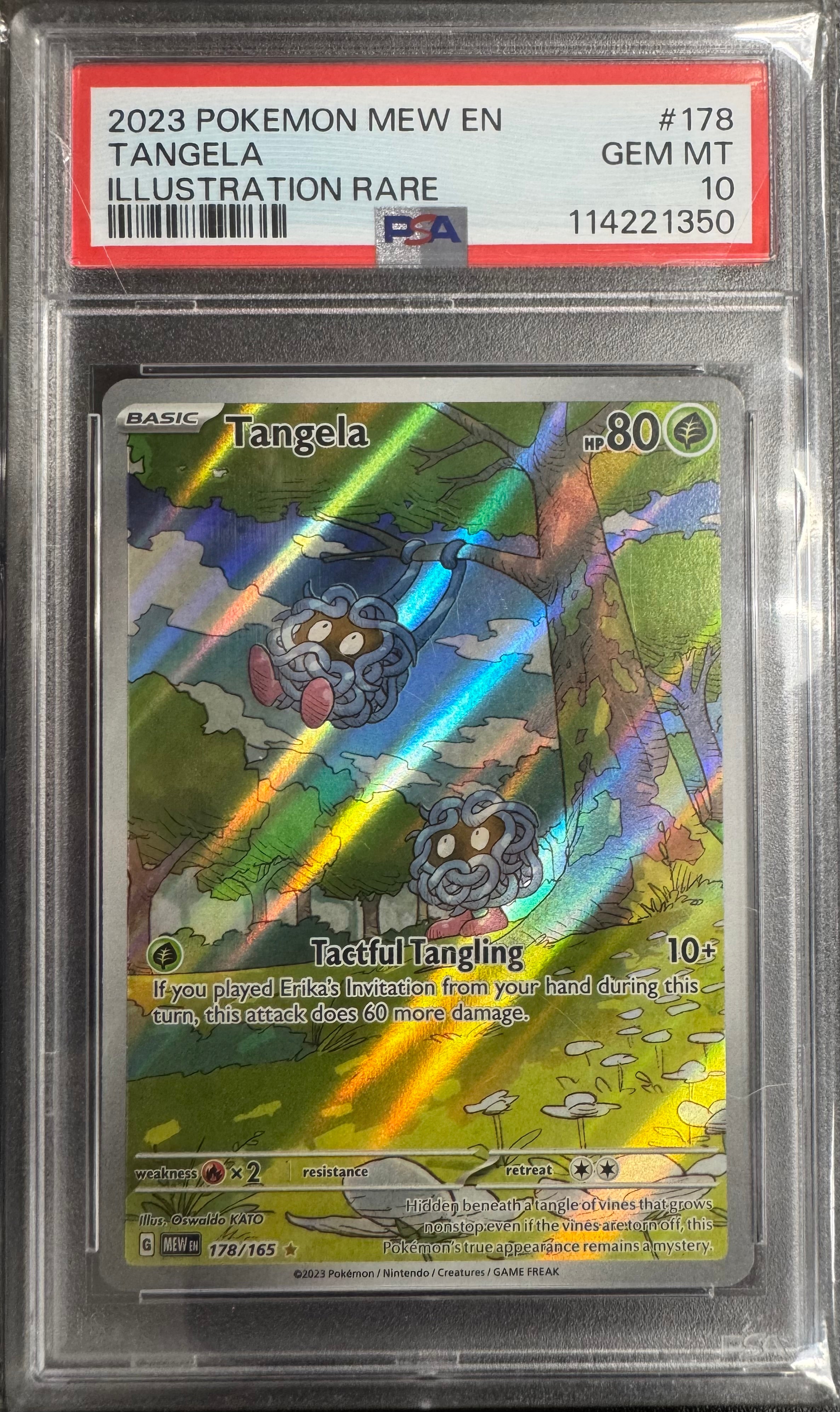 TANGELA ILLUSTRATION RARE 2023 POKEMON MEW EN-151 PSA GEM MT 10