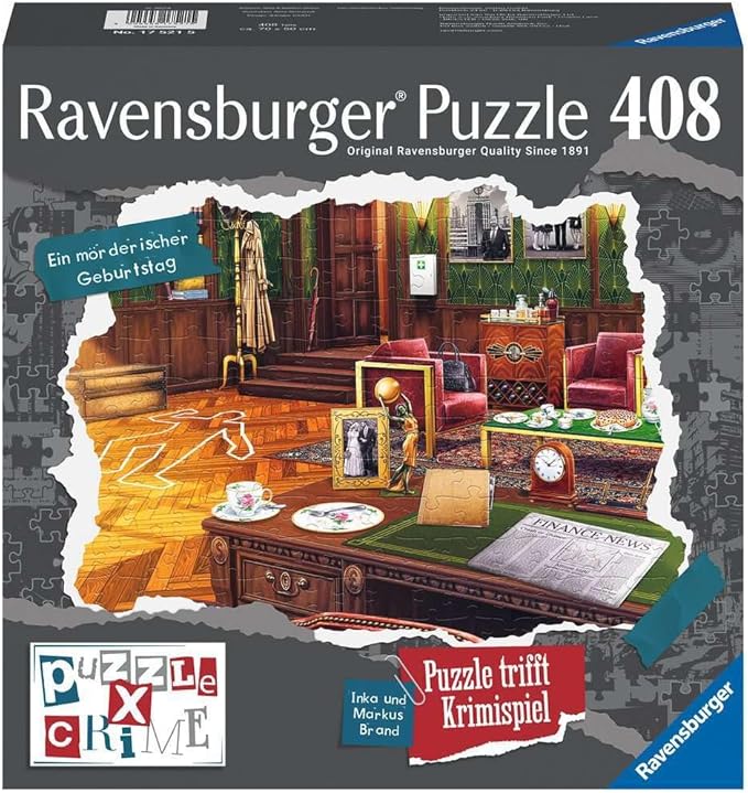 Puzzle X Crime: A Murderous Birthday (408 pieces)