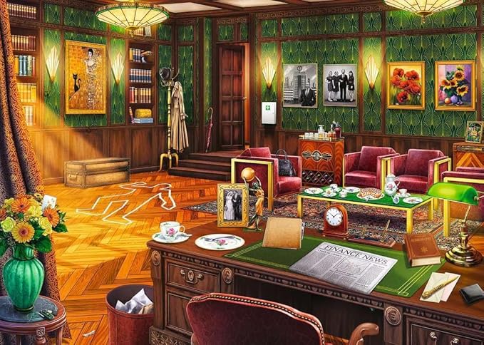 Puzzle X Crime: A Murderous Birthday (408 pieces)