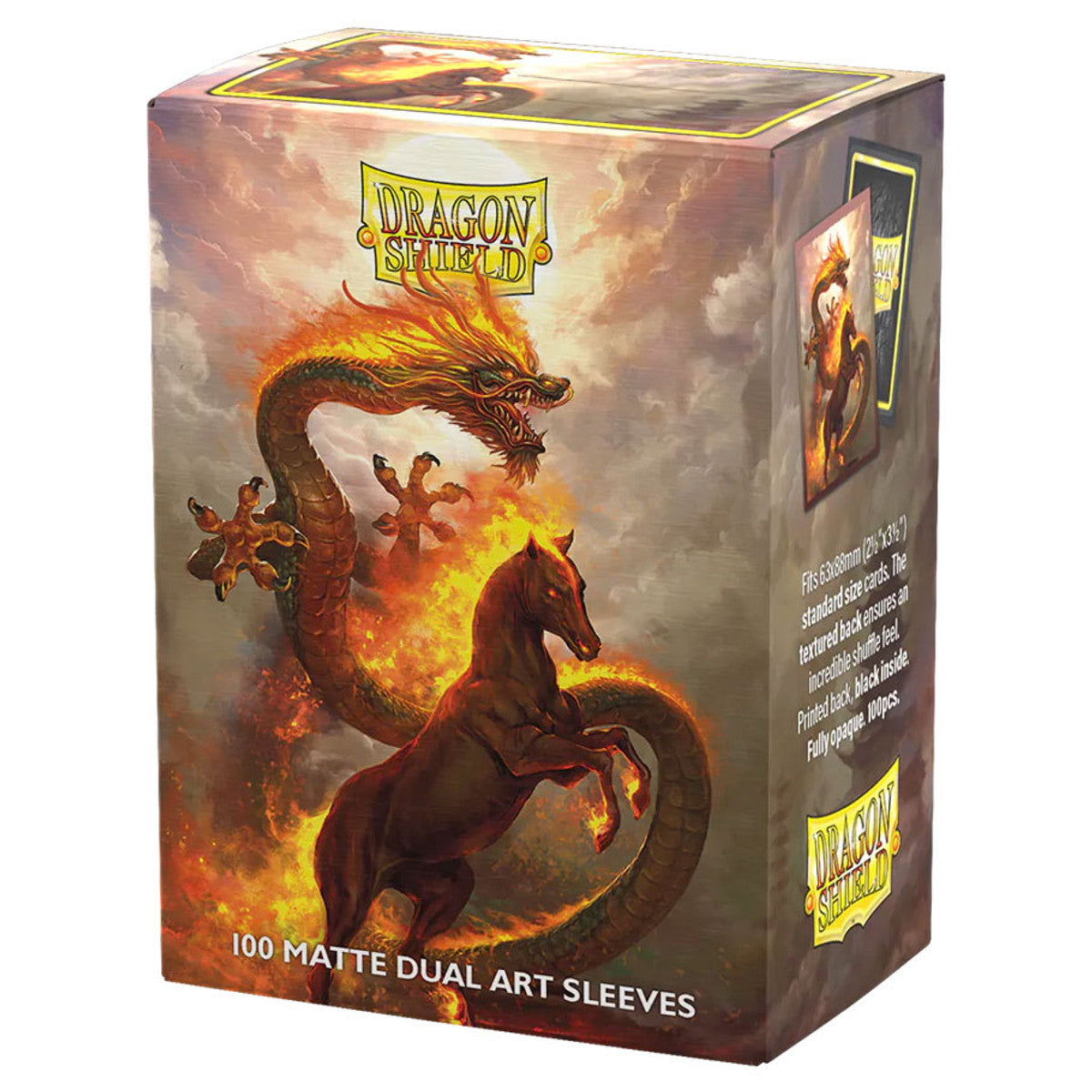 Dragon Shield: Dual Matte Sleeves - Fire Horse (PREORDER)
