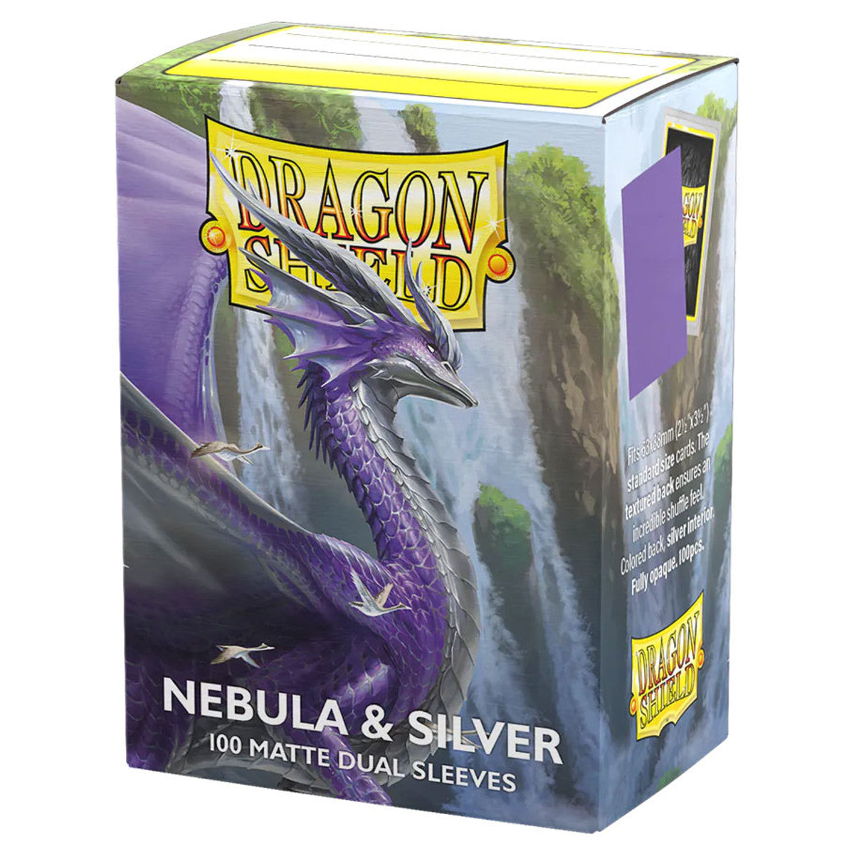 Dragon Shield: Dual Matte Sleeves - Nebula & Silver (100ct) (PREORDER)