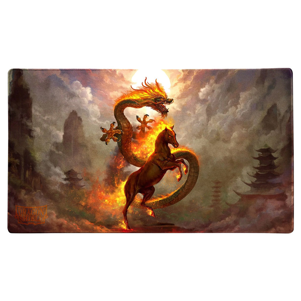 Dragon Shield: Playmat + Tube - Fire Horse (PREORDER)