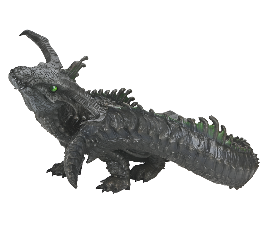 D&D Replicas of the Realms: Black Dragon Wyrmling Foam Figure (PREORDER)
