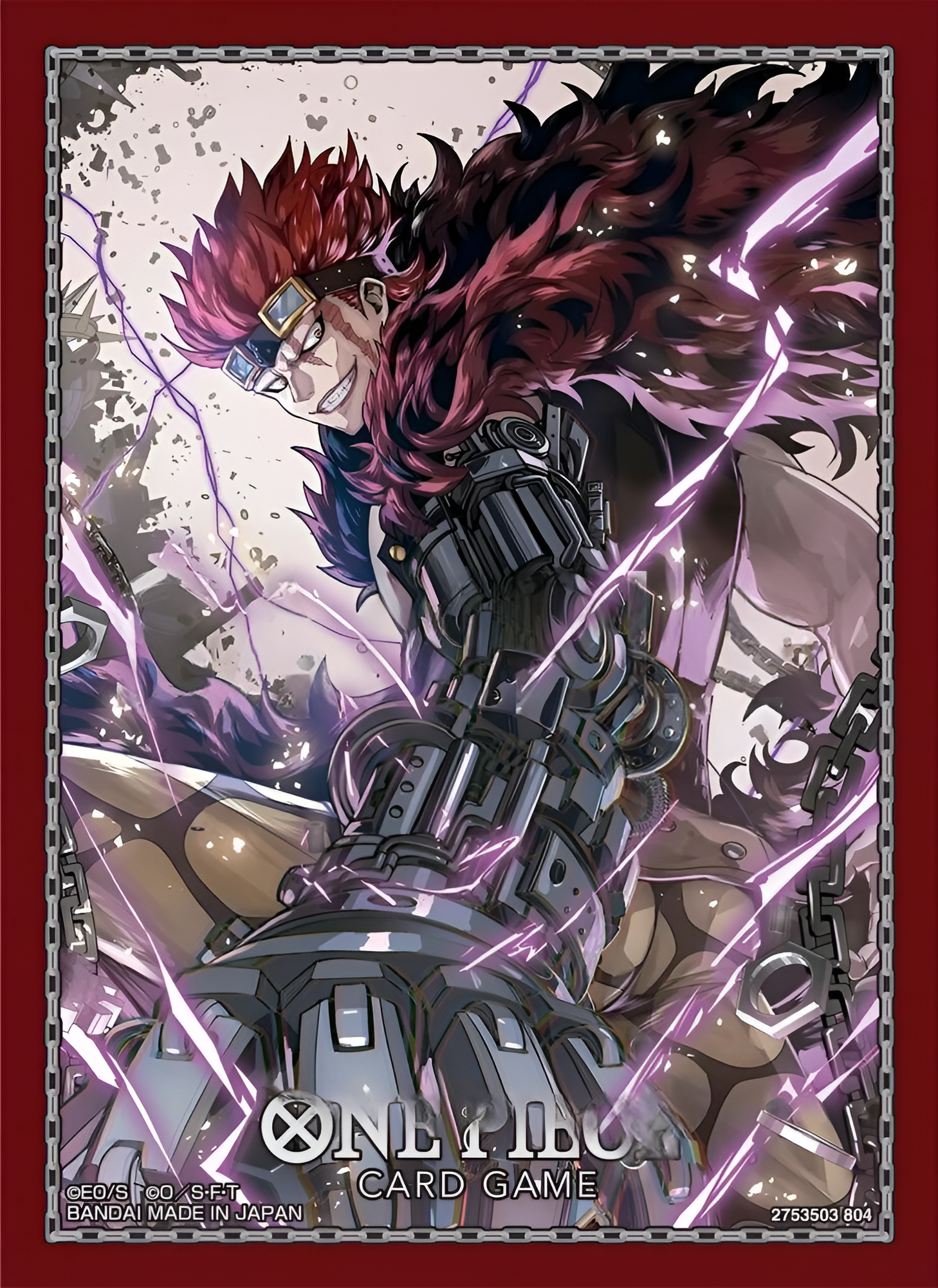 One Piece Card Game Official Sleeves: Assortment 9 - Eustass "Captain Kid" (70-Pack)