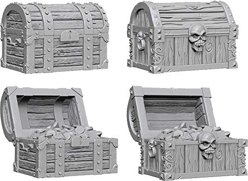 WizKids Deep Cuts Unpainted Miniatures: W02 Chests