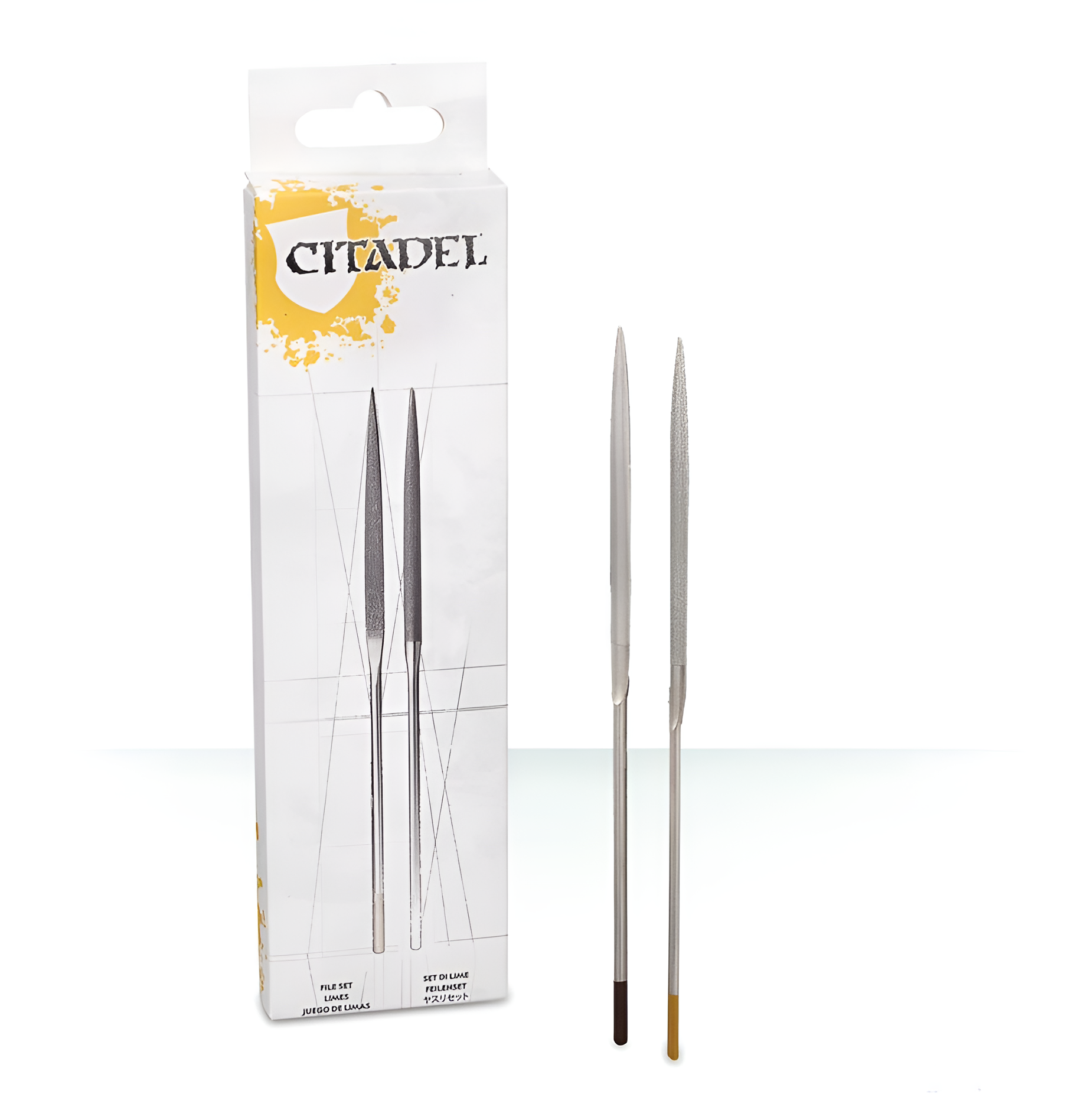 Citadel Tools File Set featuring two precision files in a packaging designed for model and miniature detailing.