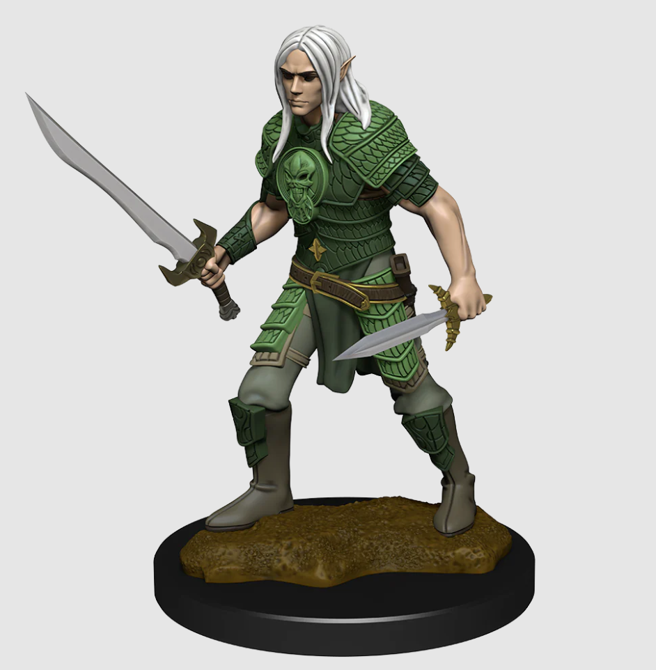 Pathfinder Deep Cuts Unpainted Miniatures: W01 Elf Male Fighter