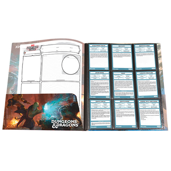 Dungeons and Dragons Monk portfolio featuring character sheets and class abilities for gameplay organization.