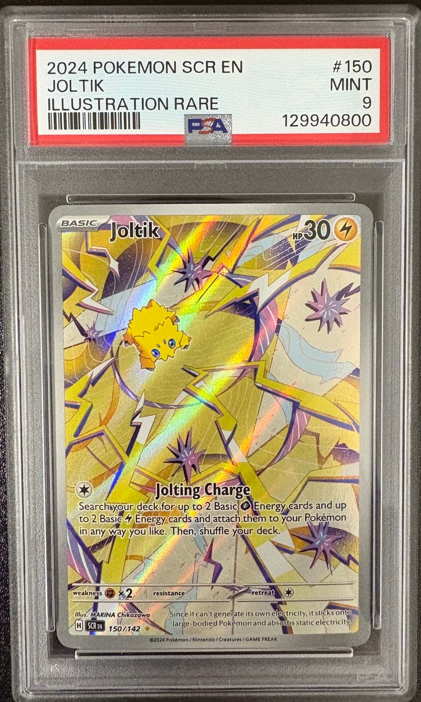 JOLTIK ILLUSTRATION RARE 2024 POKEMON SCR EN-STELLAR CROWN PSA MINT 9