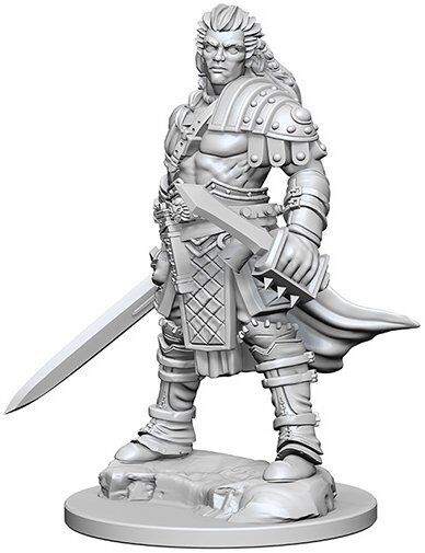 Pathfinder Deep Cuts Unpainted Miniatures: W01 Human Male Fighter