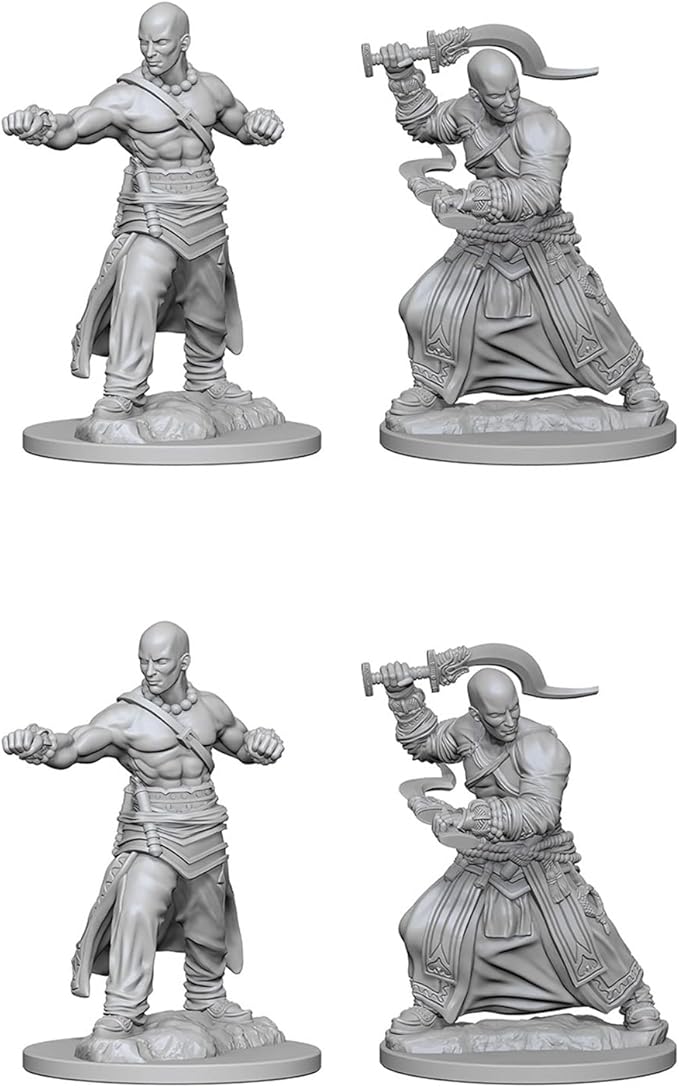 Pathfinder Deep Cuts Unpainted Miniatures: W01 Human Male Monk