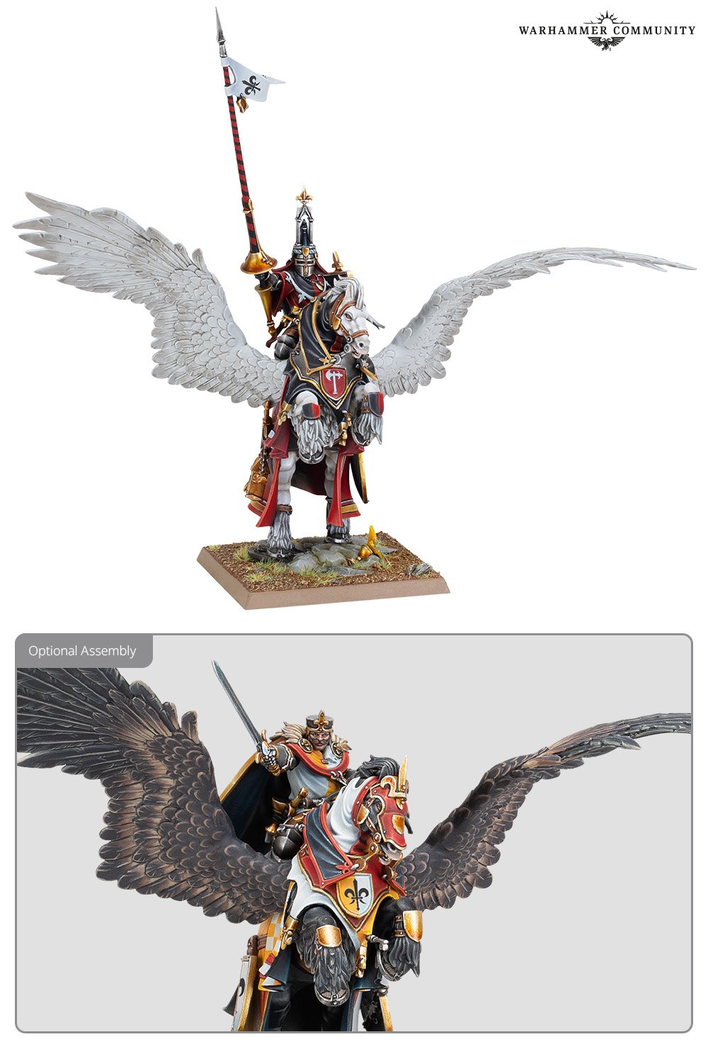 Collection of Warhammer The Old World: Lord on Royal Pegasus in a gallery layout