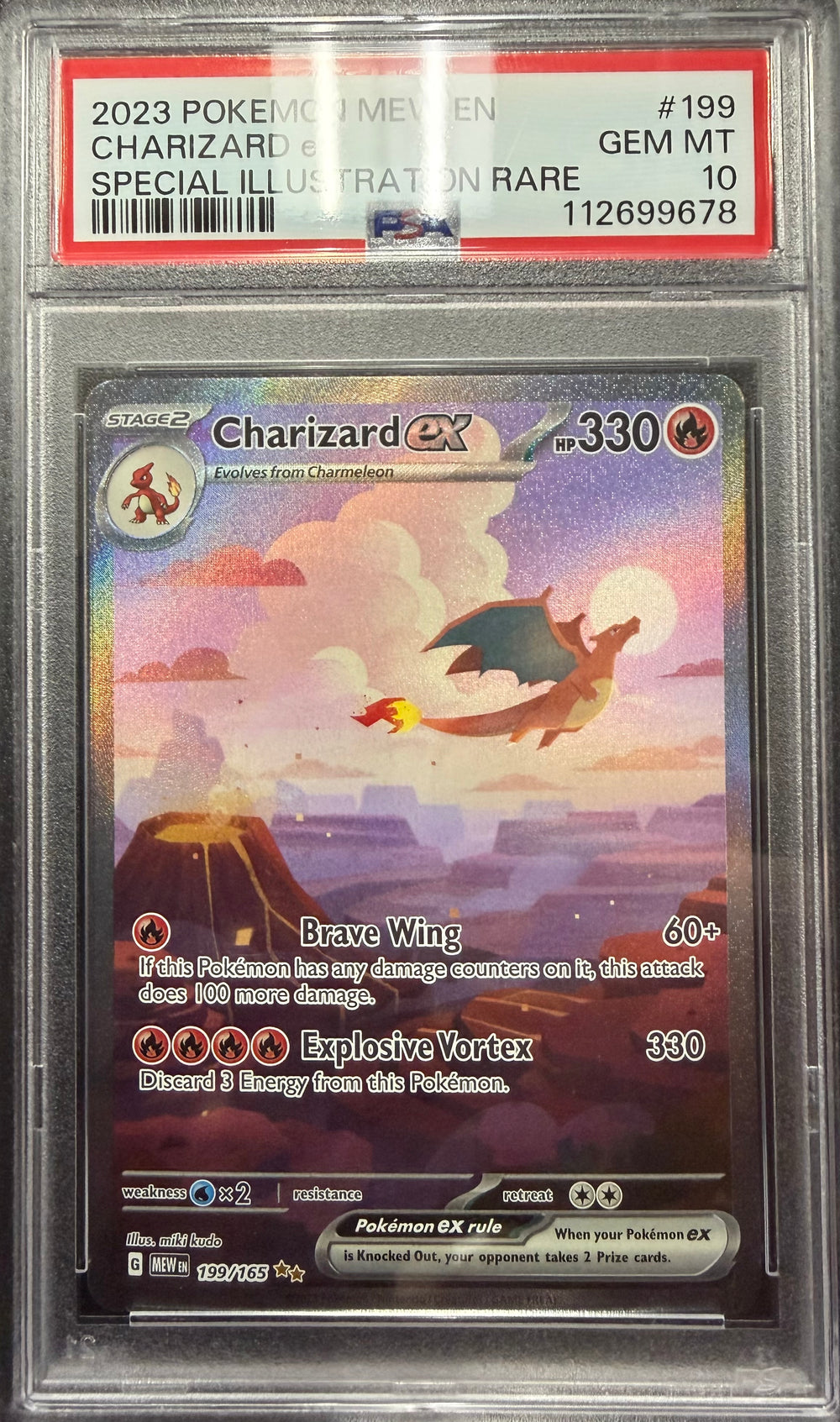 2023 Pokemon Mew EN - Charizard ex - Special Illustration Rare - PSA 10