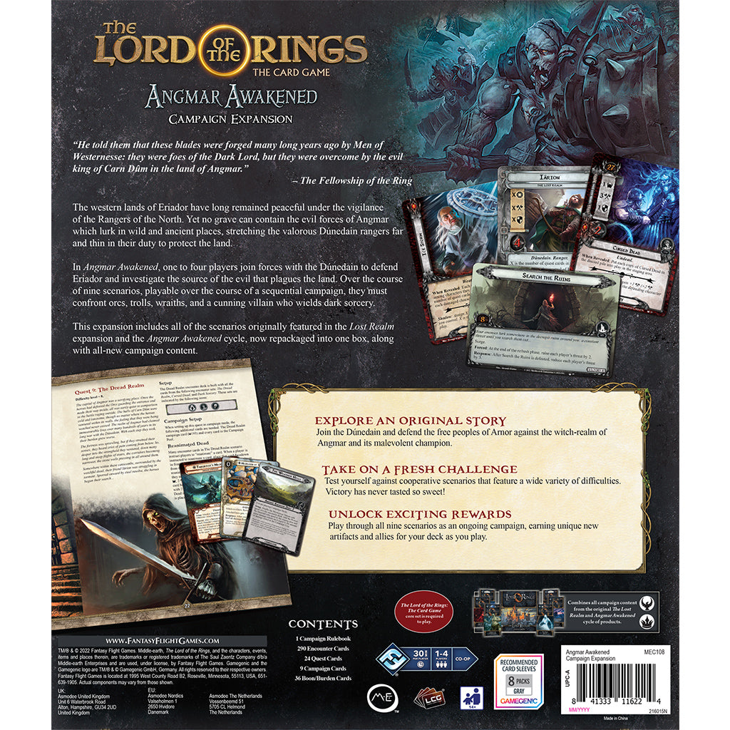 The Lord of the Rings LCG: Angmar Awakened Campaign Expansion