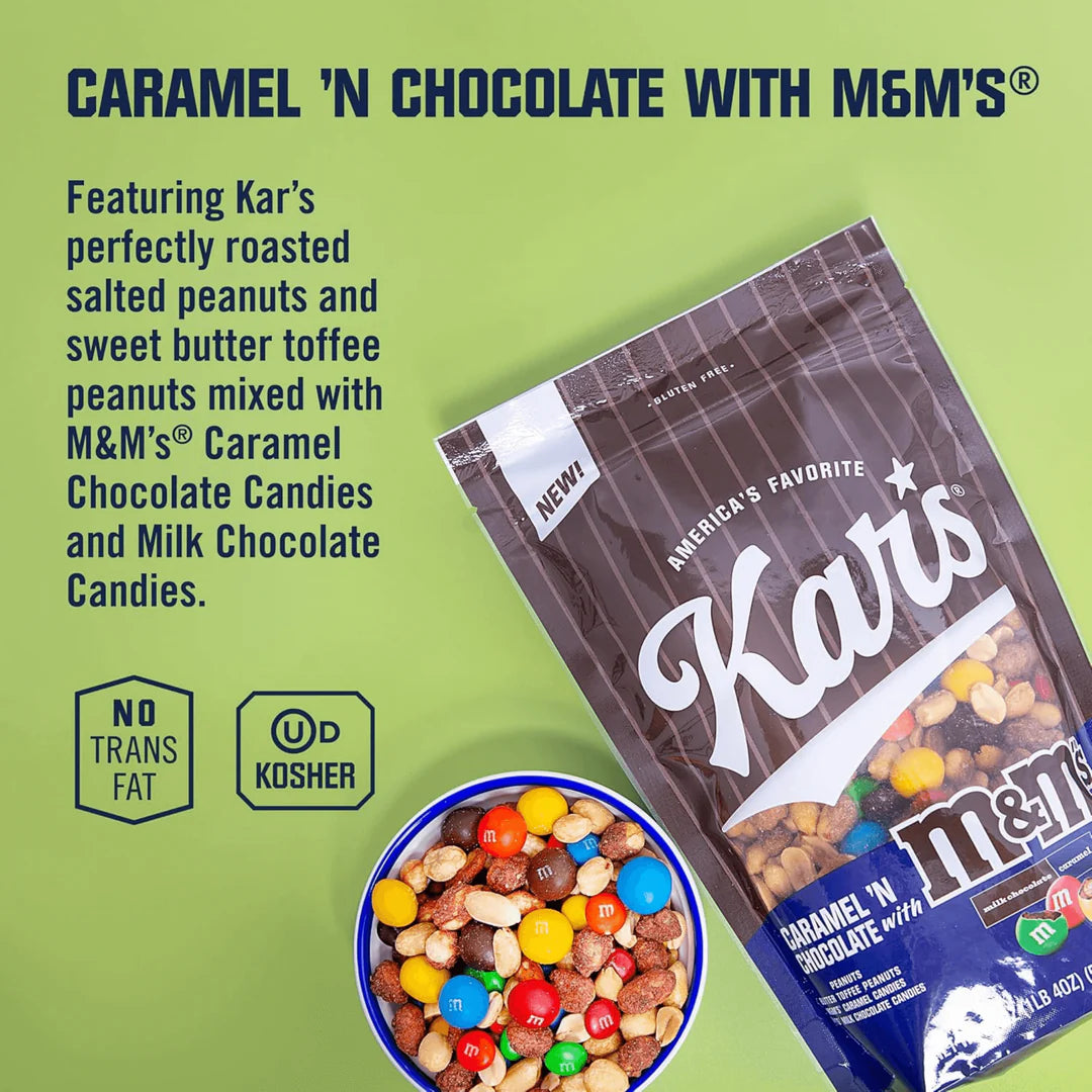 Kar's: Nuts Caramel Chocolate M&Ms Mix (2 oz)