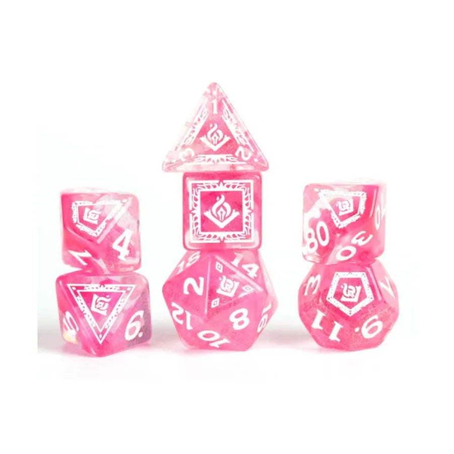Sirius Dice: Dungeons & Dragons Adventure Dice - Wizard - Fuchsia