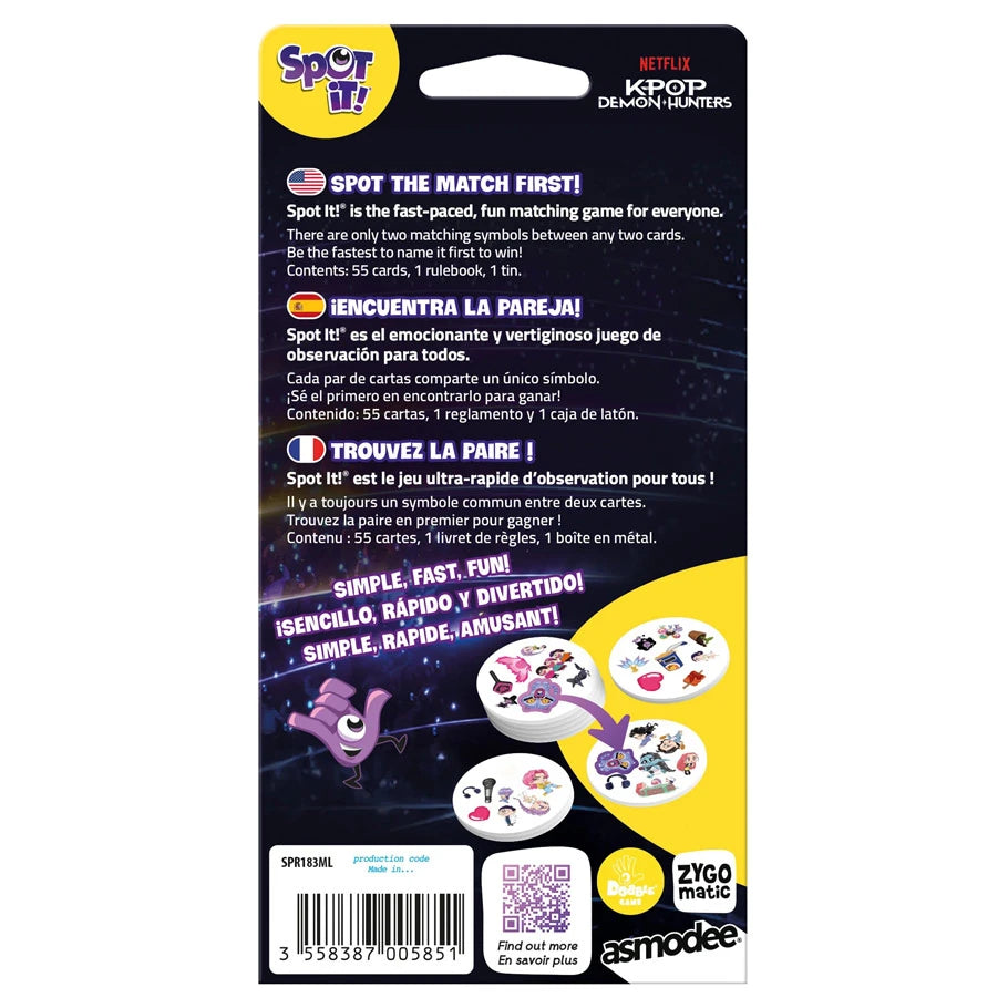 Spot It: K-Pop Demon Hunters (Eco Blister)